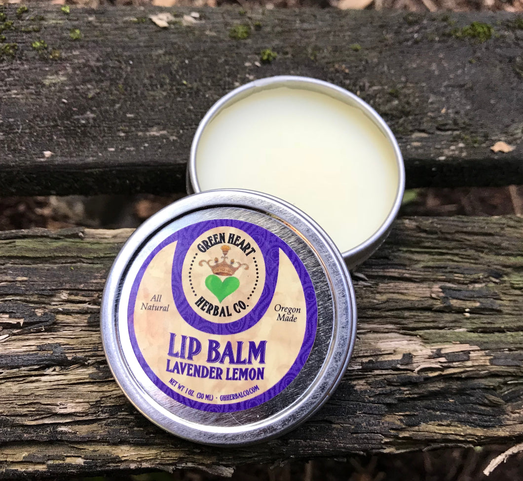 Lip and Hand Balm- Lavender Lemon 1oz Lip Protection, All Natural