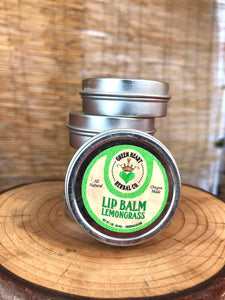 Lip and Hand Balm- Lemongrass 1 oz Lip Protection, All Natural