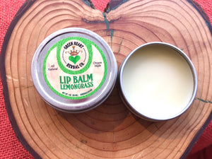 Lip and Hand Balm- Lemongrass 1 oz Lip Protection, All Natural