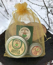 Load image into Gallery viewer, A. Arnica Muscle Rub Gift Package (2oz Arnica Muscle Rub &amp; .5oz everything salve)

