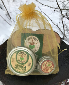 A. Arnica Muscle Rub Gift Package (2oz Arnica Muscle Rub & .5oz everything salve)