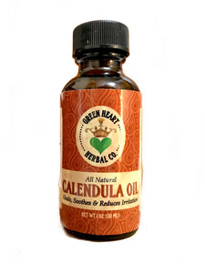 Calendula Oil - Ezcema, Burns, Sun Burn, Irritated Skin, Sun Damaged Skin, Face Serium