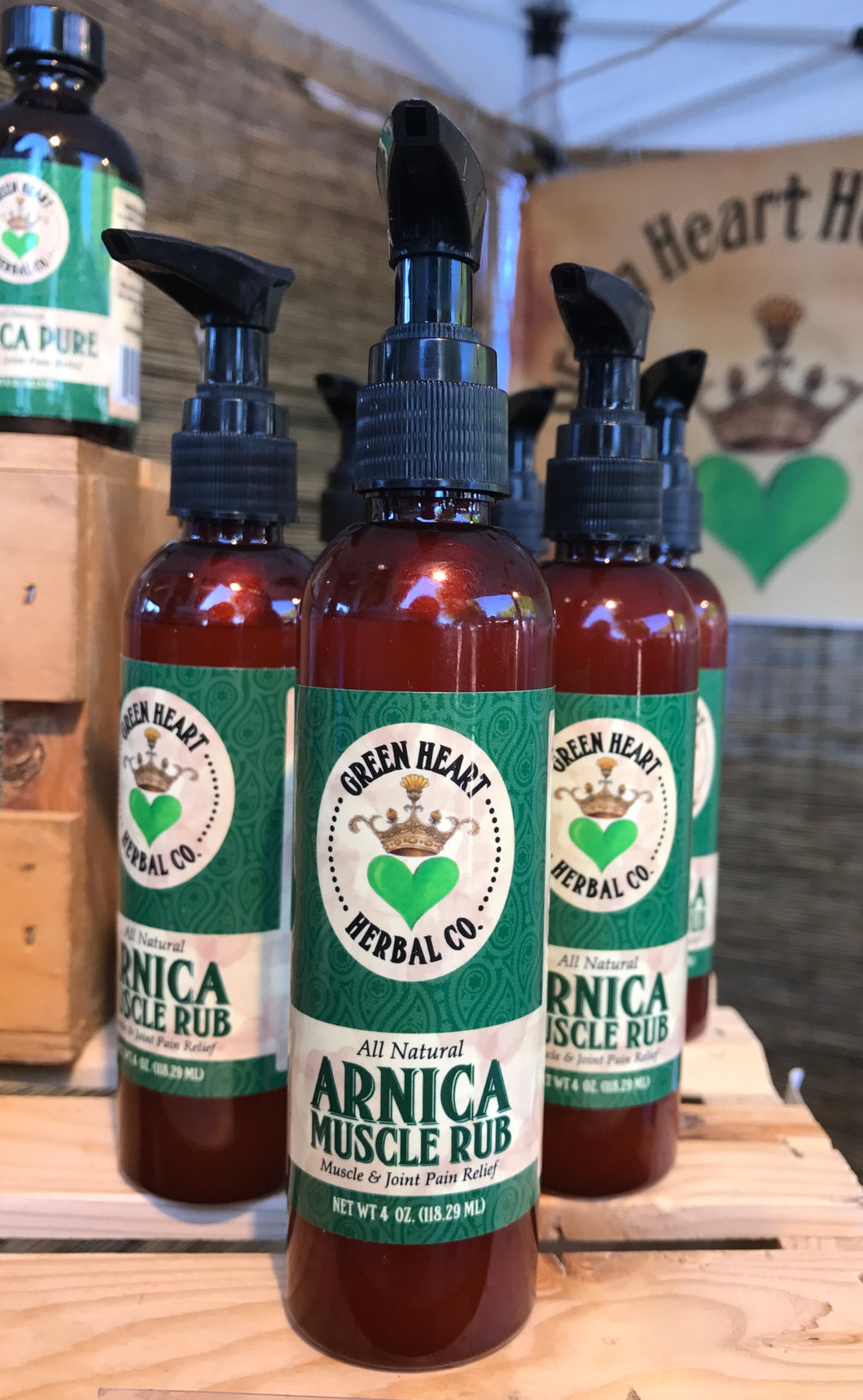 Arnica Rub- 4oz, muscle pain, Tension, and Stiffness, All Natural